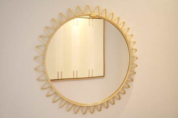 scandinavian sunburst mirror 1950s 2