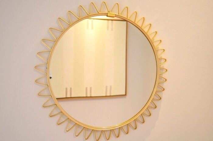 scandinavian sunburst mirror 1950s 6