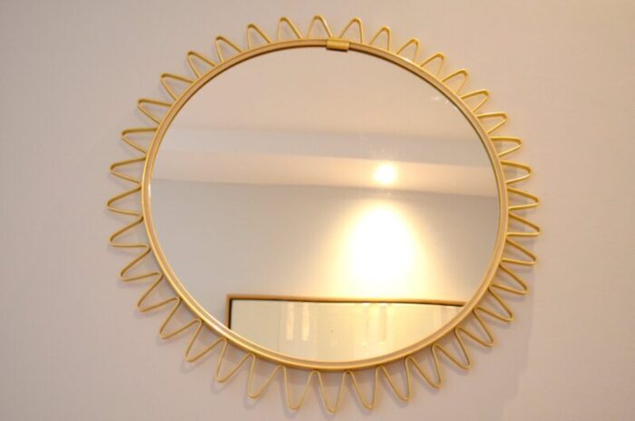 scandinavian sunburst mirror 1950s 7