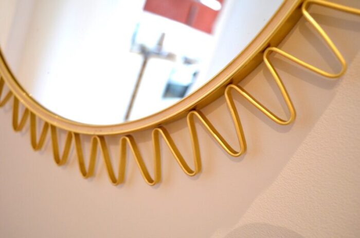 scandinavian sunburst mirror 1950s 8