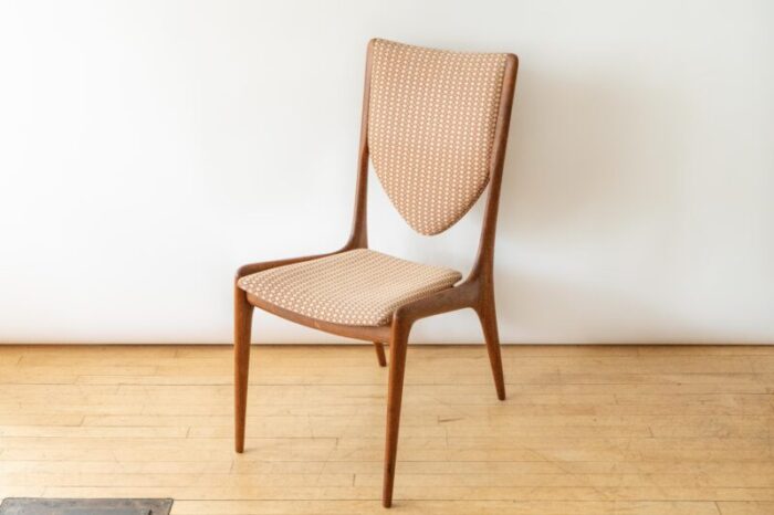 set of 6 vladimir kagan walnut dining chairs circa 1950s 1799