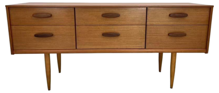 sideboard with drawer in teak uk 1960s 3765