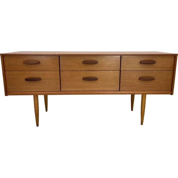 sideboard with drawer in teak uk 1960s 3919