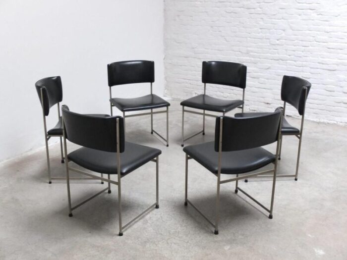 sm08 dining chairs by cees braakman for pastoe 1960s set of 6 6667