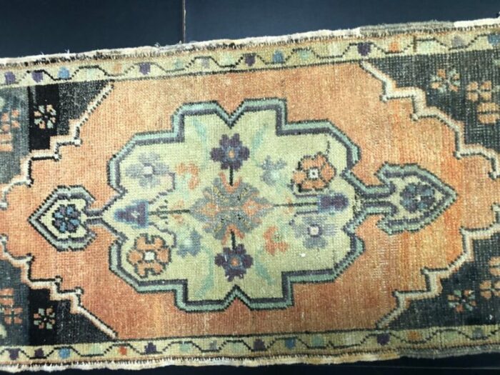 small handmade wool rug 1960s 2 15