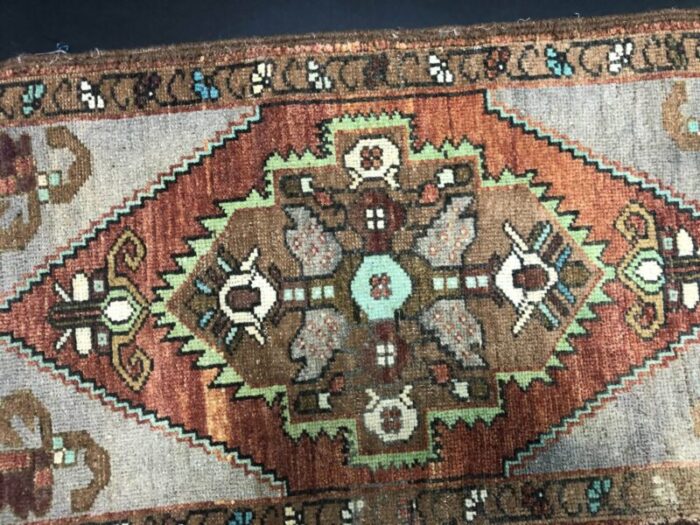 small handmade wool rug 1960s 5 2