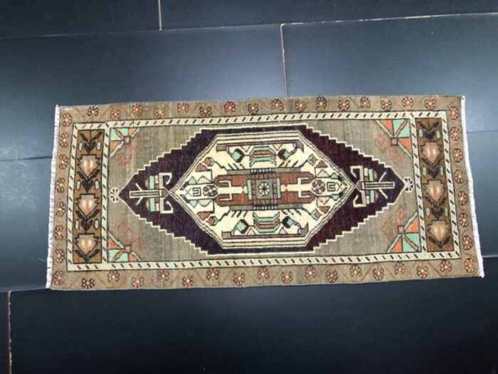 small turkish handmade wool rug 1960s 1 13