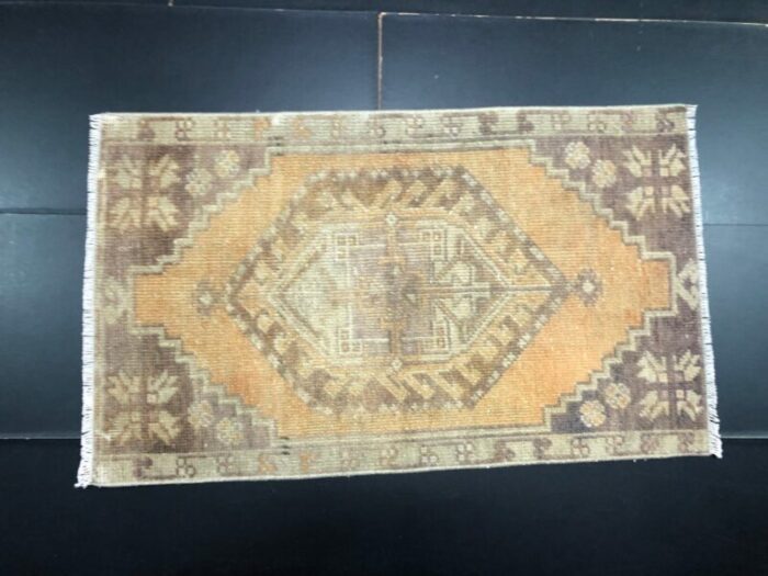 small turkish handmade wool rug 1960s 1 15