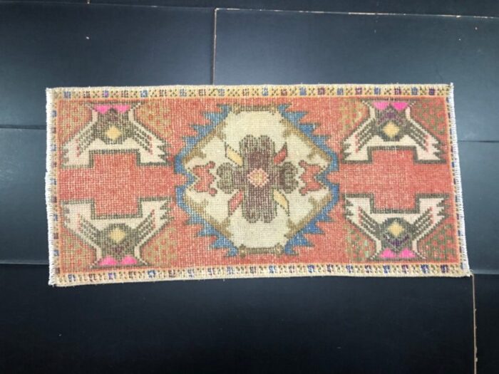 small turkish handmade wool rug 1960s 1 5