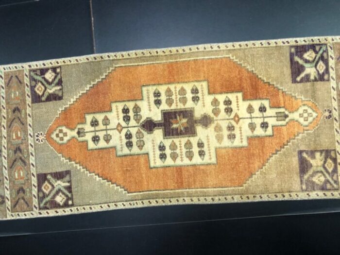 small turkish handmade wool rug 1960s 1 6