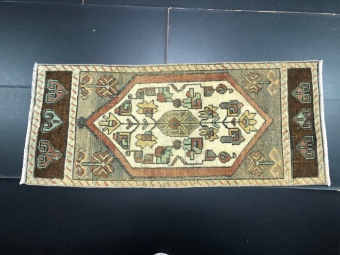 small turkish handmade wool rug 1960s 1 8