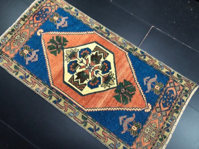 small turkish handmade wool rug 1960s 2 16