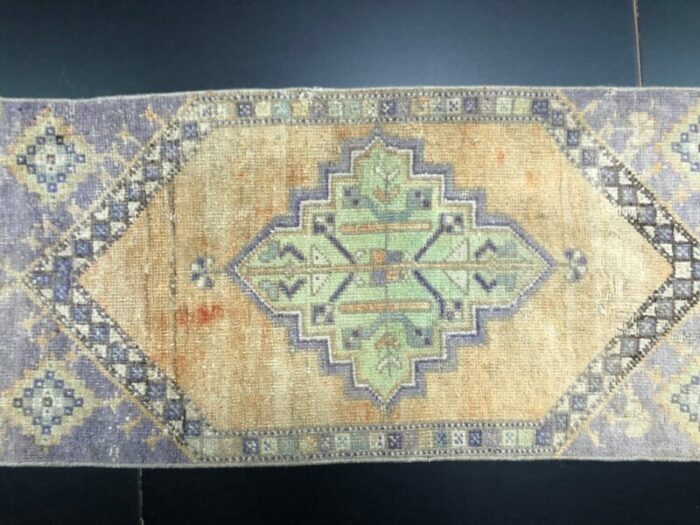 small turkish handmade wool rug 1960s 3 11