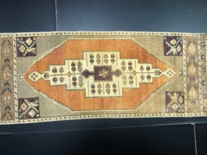 small turkish handmade wool rug 1960s 3 6