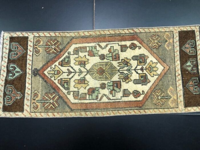 small turkish handmade wool rug 1960s 3 8