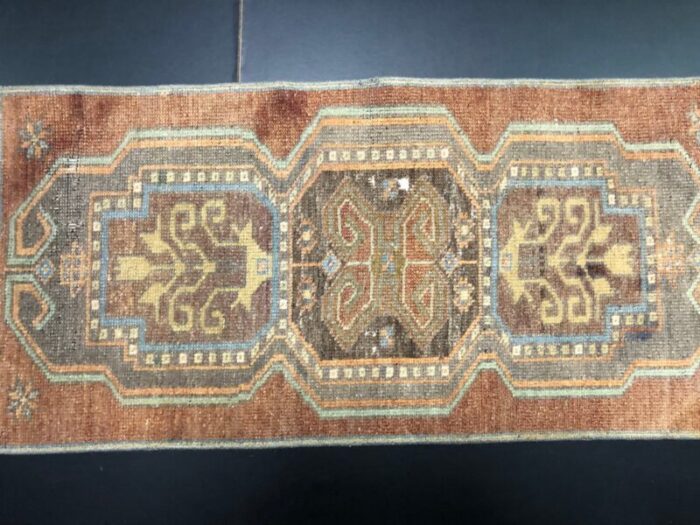 small turkish handmade wool rug 1960s 4 14