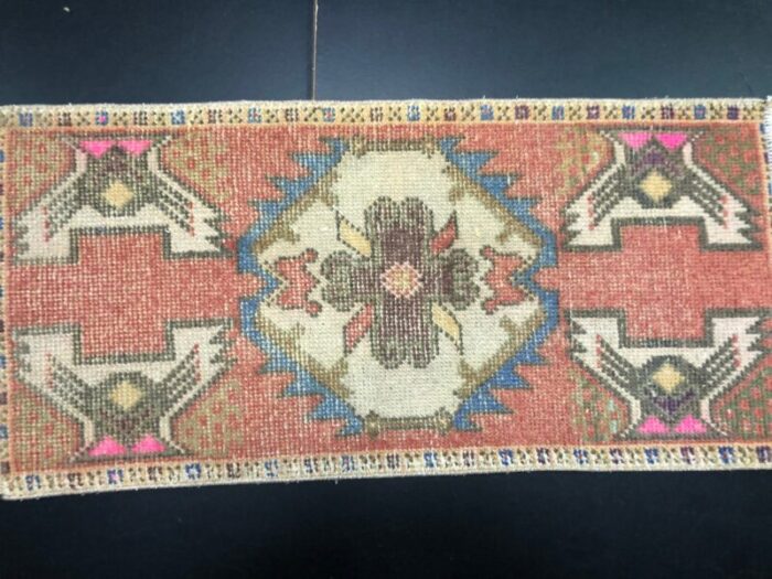 small turkish handmade wool rug 1960s 4 5