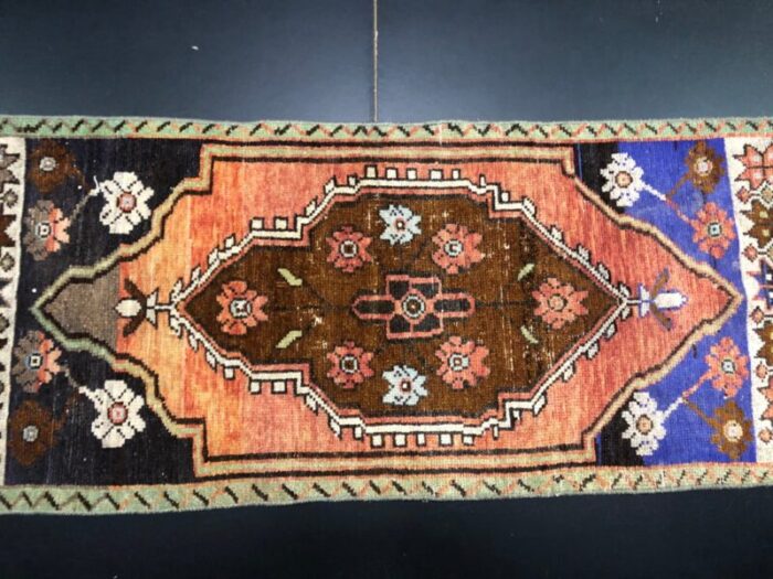 small turkish handmade wool rug 1960s 4 7