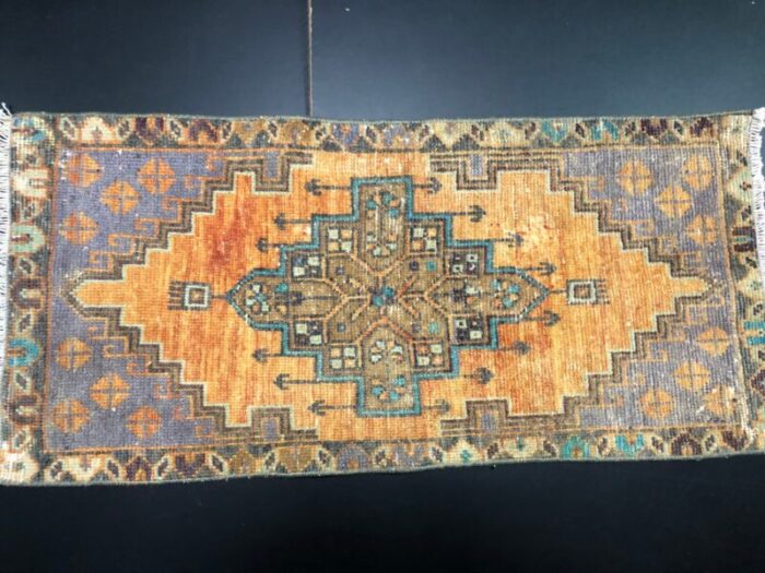 small turkish handmade wool rug 1960s 5 12