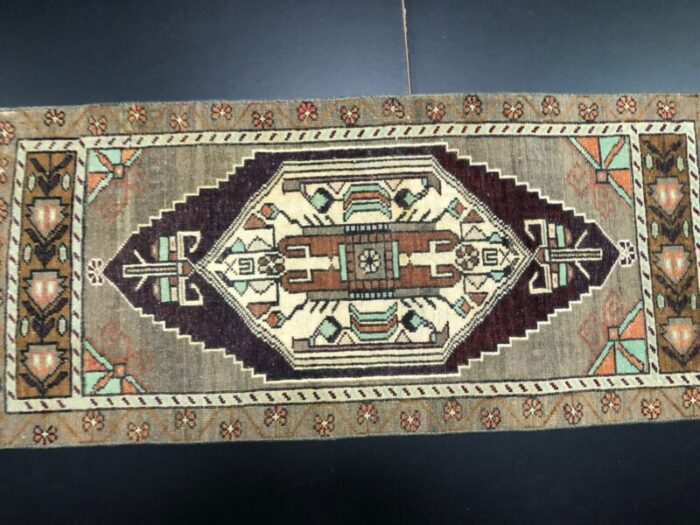 small turkish handmade wool rug 1960s 5 13