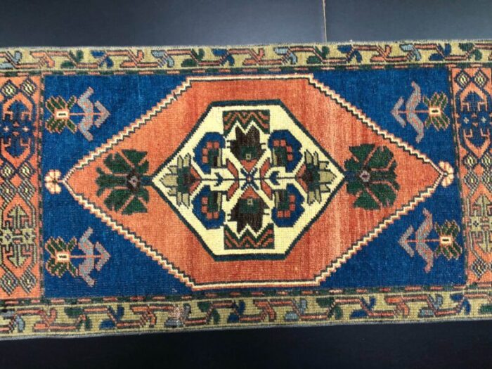 small turkish handmade wool rug 1960s 5 16