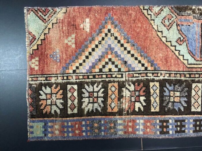 small turkish handmade wool rug 1960s 5 3