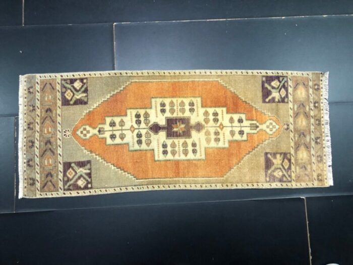 small turkish handmade wool rug 1960s 5 6