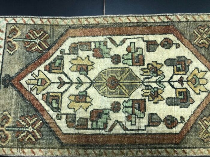 small turkish handmade wool rug 1960s 5 8