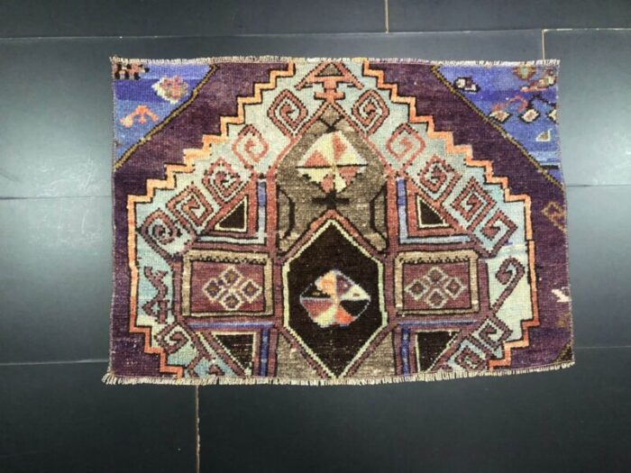 small turkish wool rug 1960s 1 2