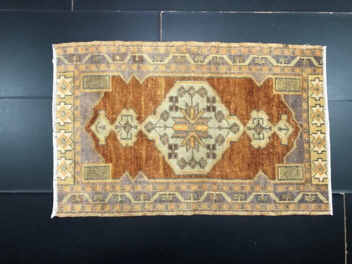 small turkish wool rug 1960s 1 3