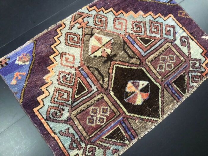 small turkish wool rug 1960s 3 2