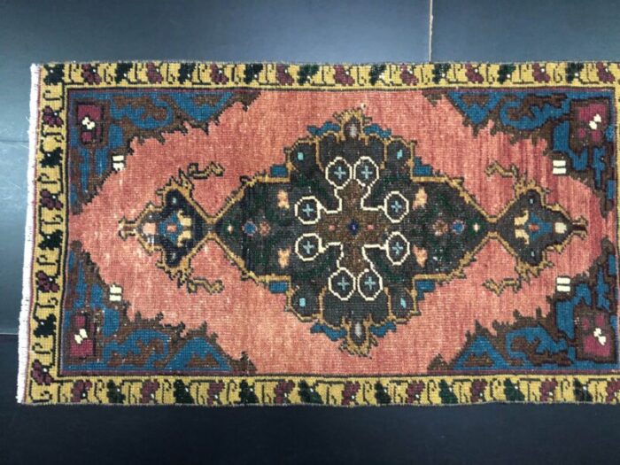 small turkish wool rug 1960s 5 4