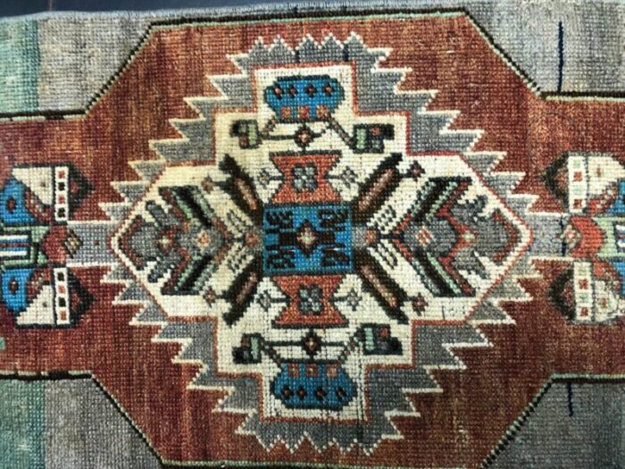 small vintage wool rug 1960s 4 3