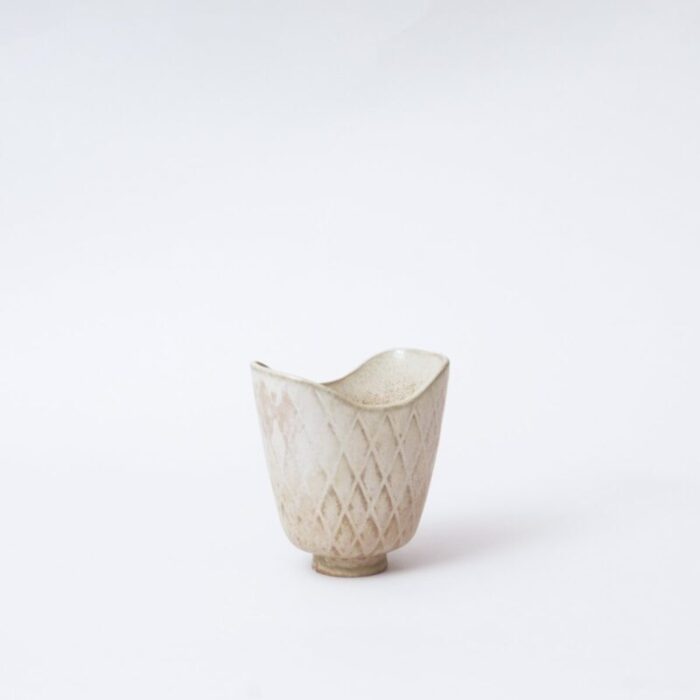 small white vase by gunnar nylund for roerstrand 1950s 6