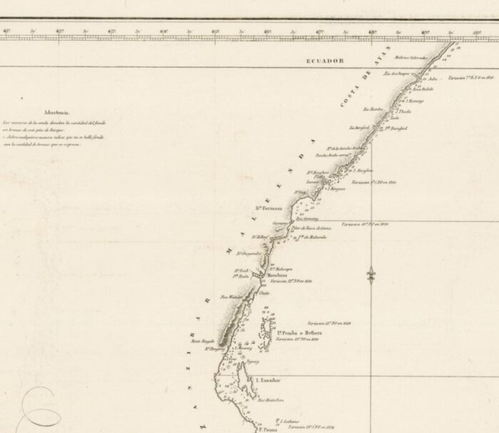 spanish sea chart of madagascar and mozambique 4