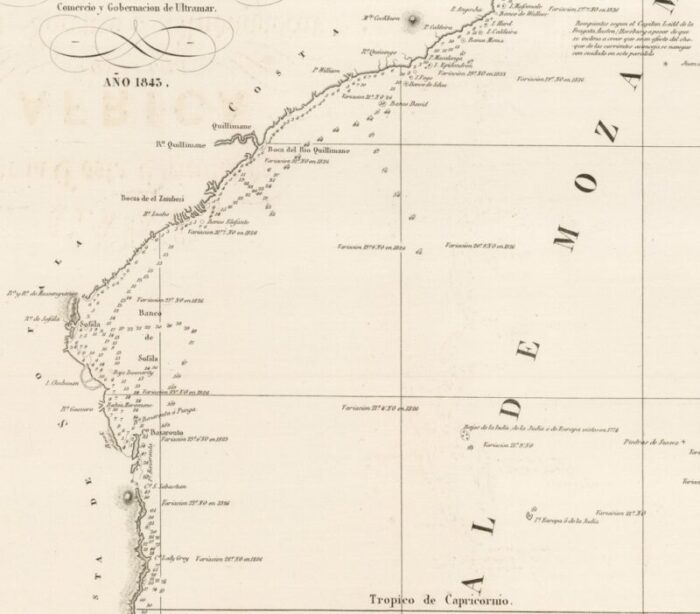 spanish sea chart of madagascar and mozambique 6