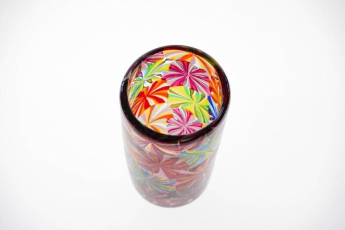 stellato murano glass vase in the style of pollio perelda for fratelli toso 20