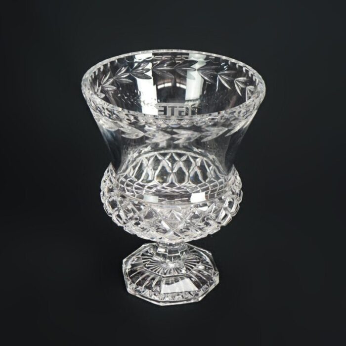 steuben school engraved crystal gte trophy award cup vase c1950 7185