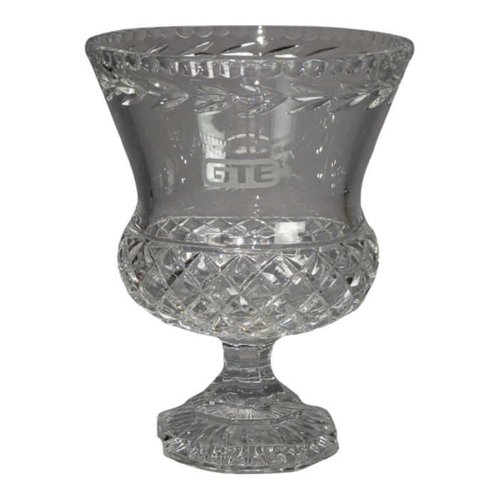 steuben school engraved crystal gte trophy award cup vase c1950 7424