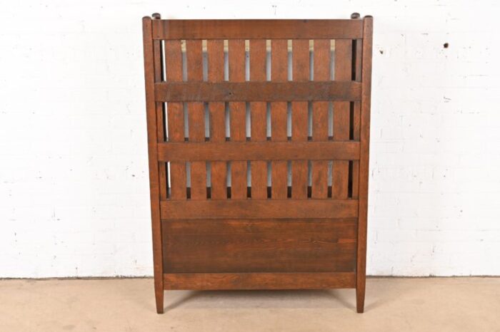 stickley brothers style antique mission oak arts and crafts bookcase newly refinished 3031