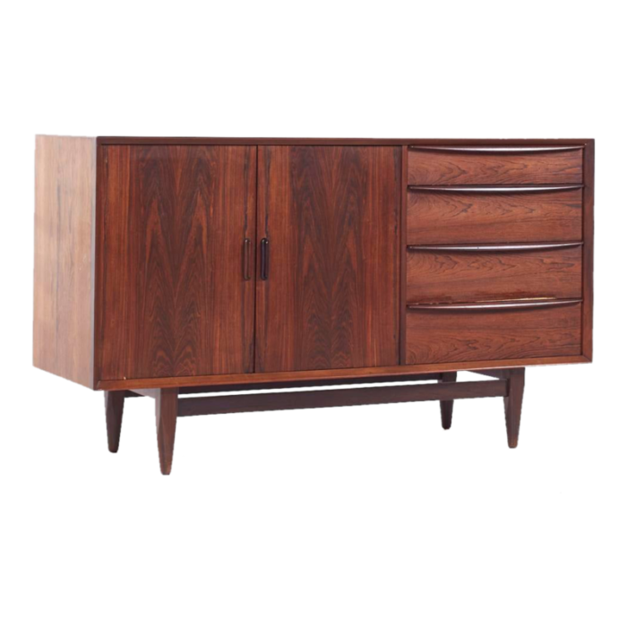 svend age madsen for falster mid century danish rosewood credenza 0034