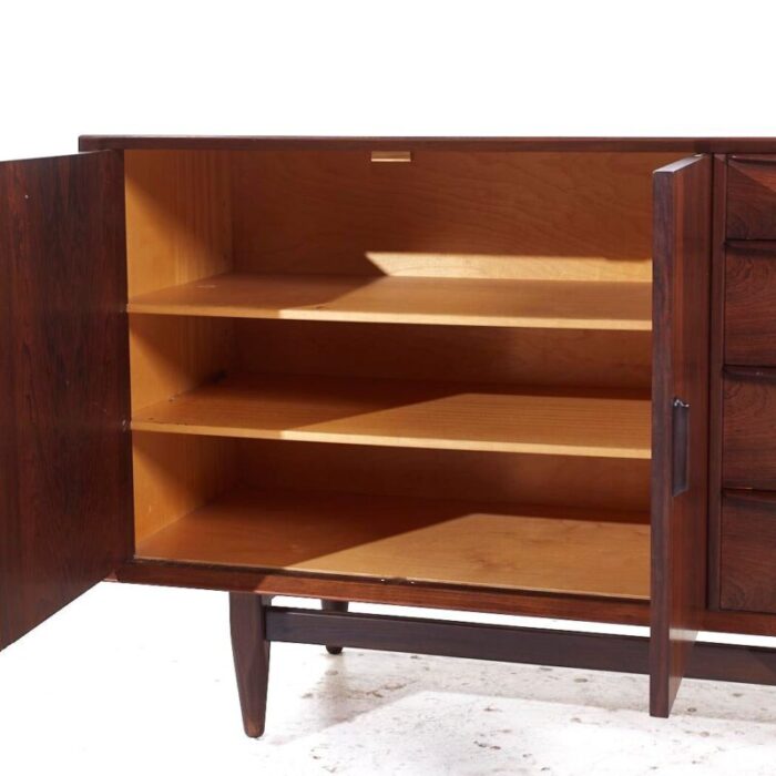 svend age madsen for falster mid century danish rosewood credenza 7318