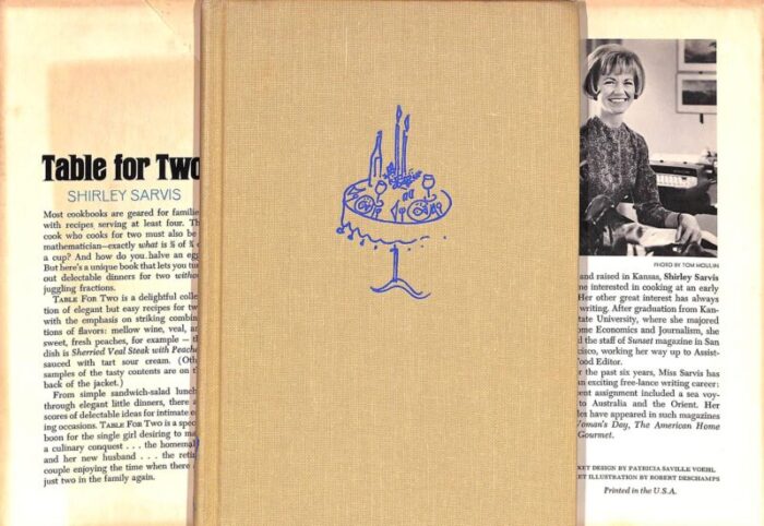 table for two easy elegant recipes and menus for dining a deux 1968 3843