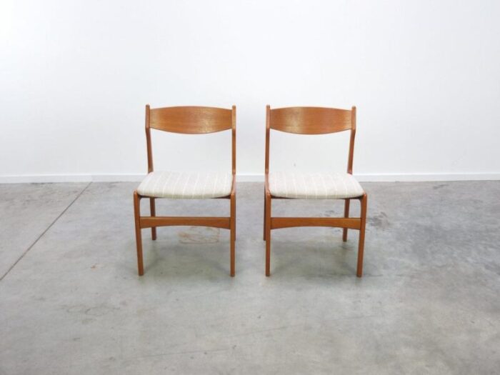 teak dining chairs by erik buch for anderstrup mbelfabrik 1960s set of 2 5531