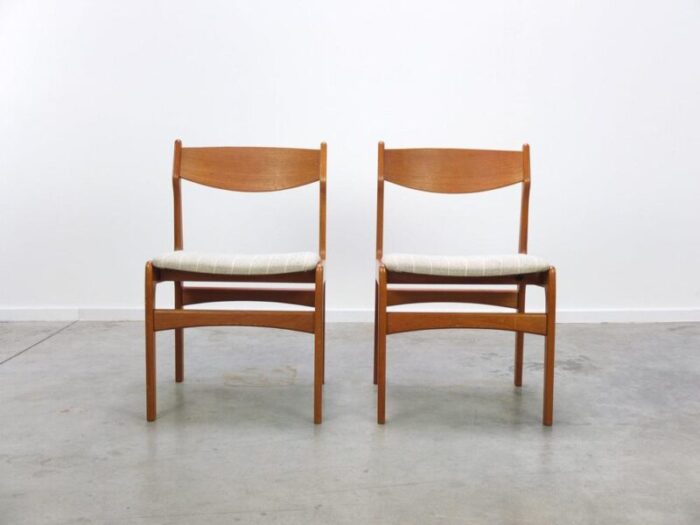 teak dining chairs by erik buch for anderstrup mbelfabrik 1960s set of 2 8105