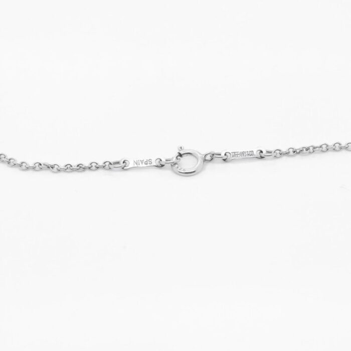 tiffany and co elsa peretti five open hearts sterling silver necklace 0740