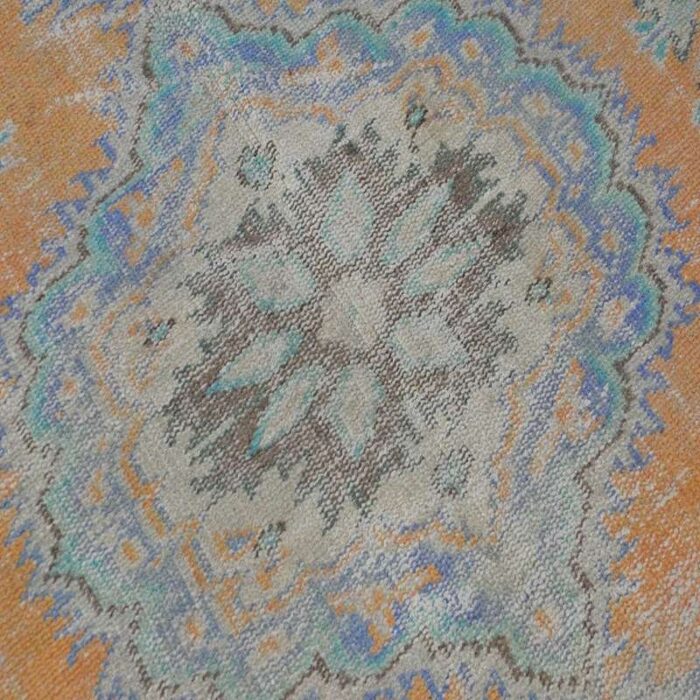 traditional overdyed wool rug 1960s 6