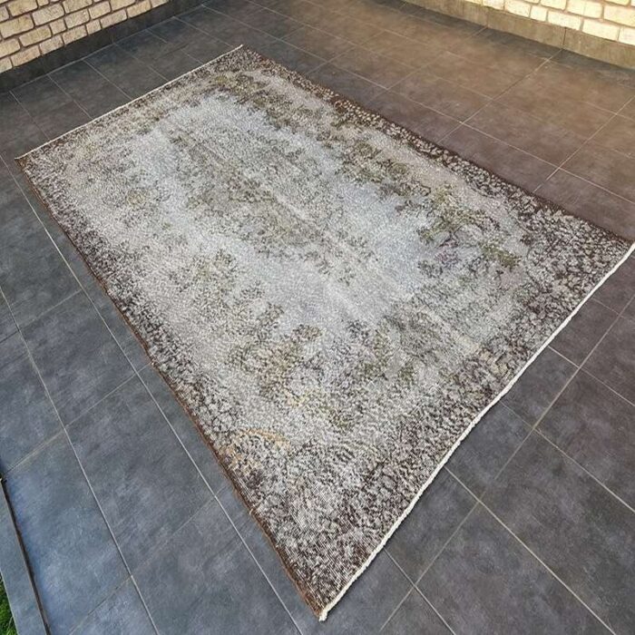 turkish gray rug 1960 1