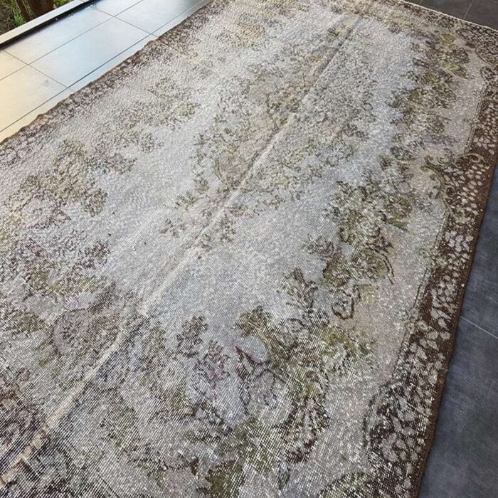 turkish gray rug 1960 3