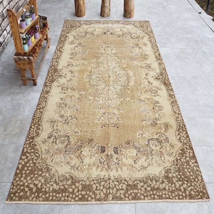 turkish overdyed rug 1960 1 1